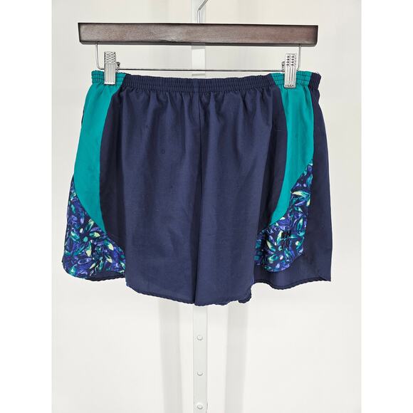 Vintage 1990s IN Sport Womens Sz L Loose Fit Athletic Running Shorts Blue - Picture 1 of 4
